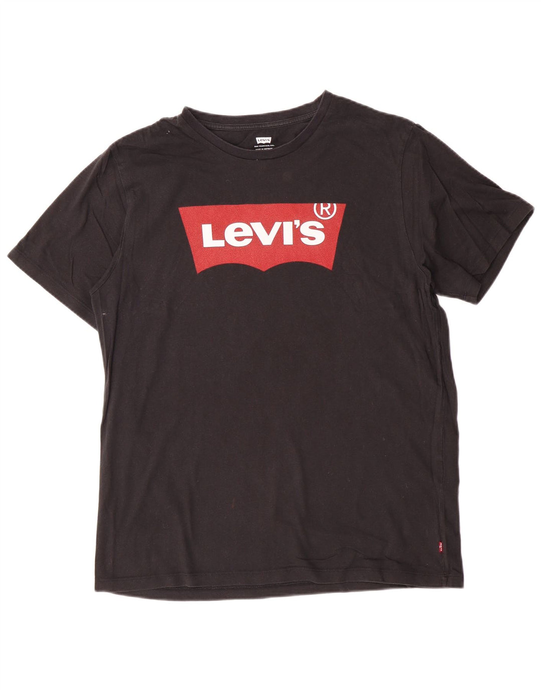 T-shirt grafica da uomo Levi's Top in cotone nero medio