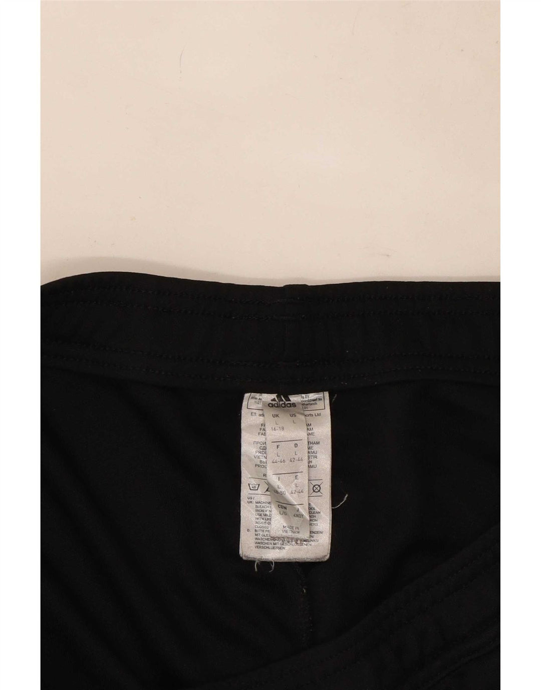Pantaloni da tuta da donna Adidas UK 16/18 Large Nero Poliestere