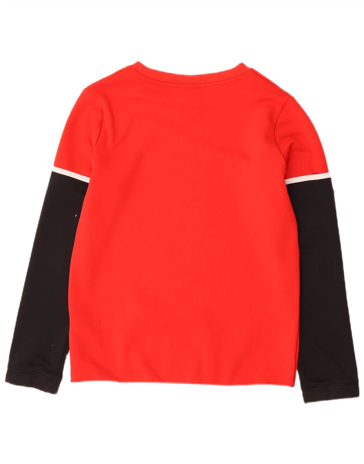 Top grafico NIKE da ragazzo a maniche lunghe 12-13 anni Large rosso color block