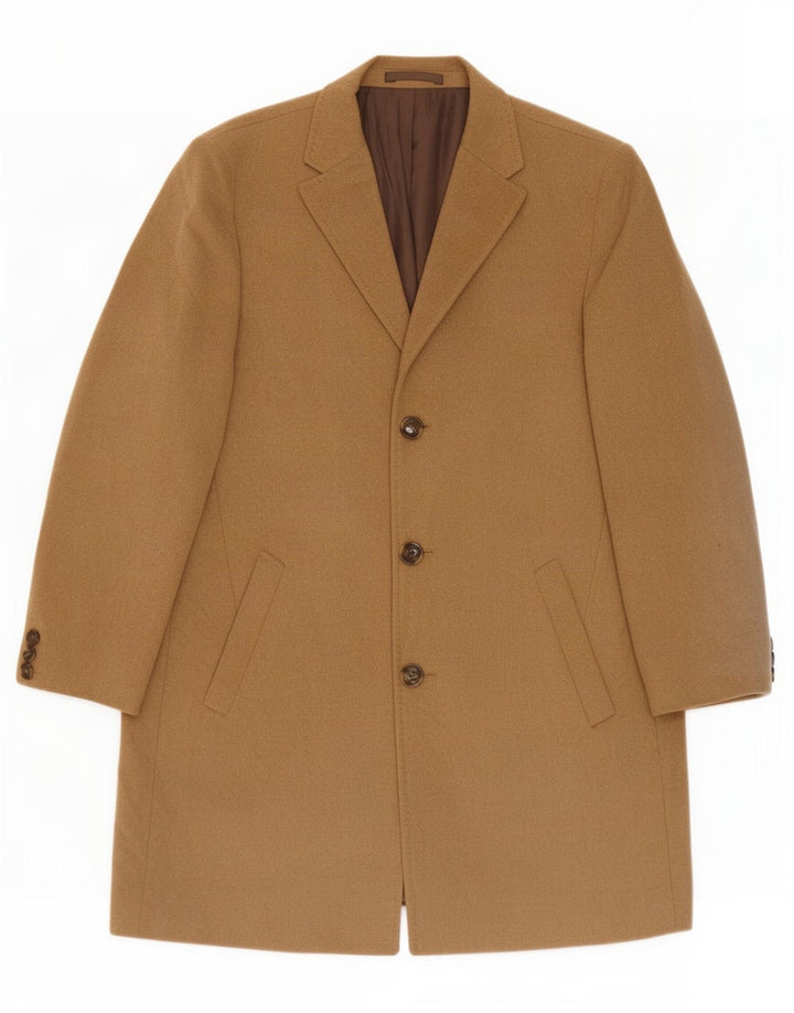 Cappotto da uomo Marks & Spencer UK 40 Large Beige Lana