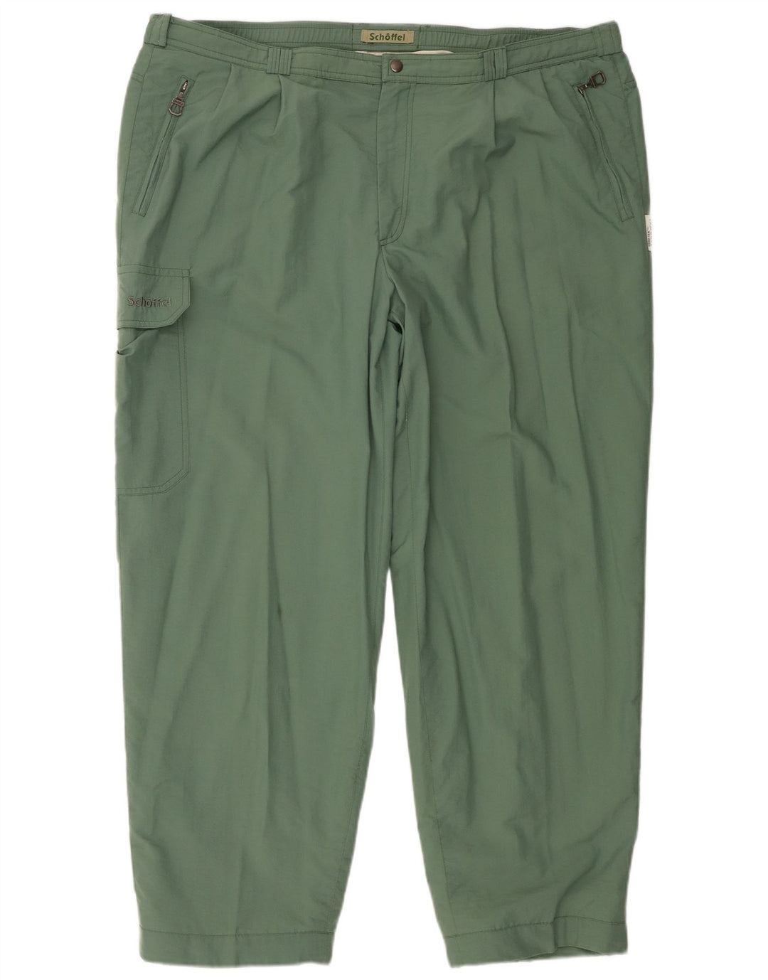Pantaloni cargo da uomo con pegging SCHOFFEL W42 L28 cotone verde