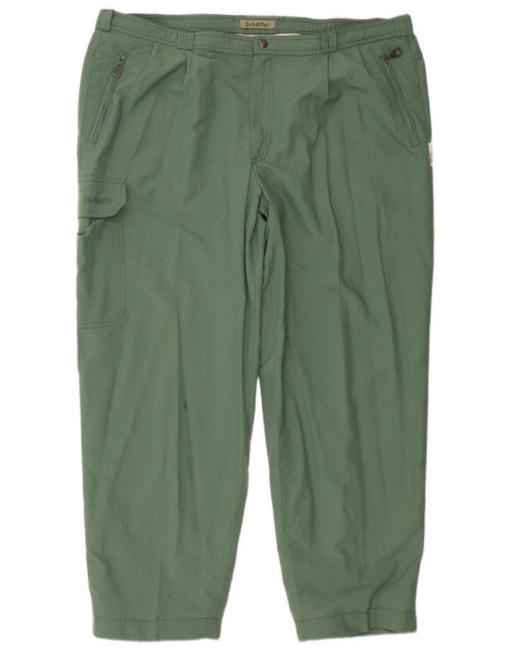 Pantaloni cargo da uomo con pegging SCHOFFEL W42 L28 cotone verde