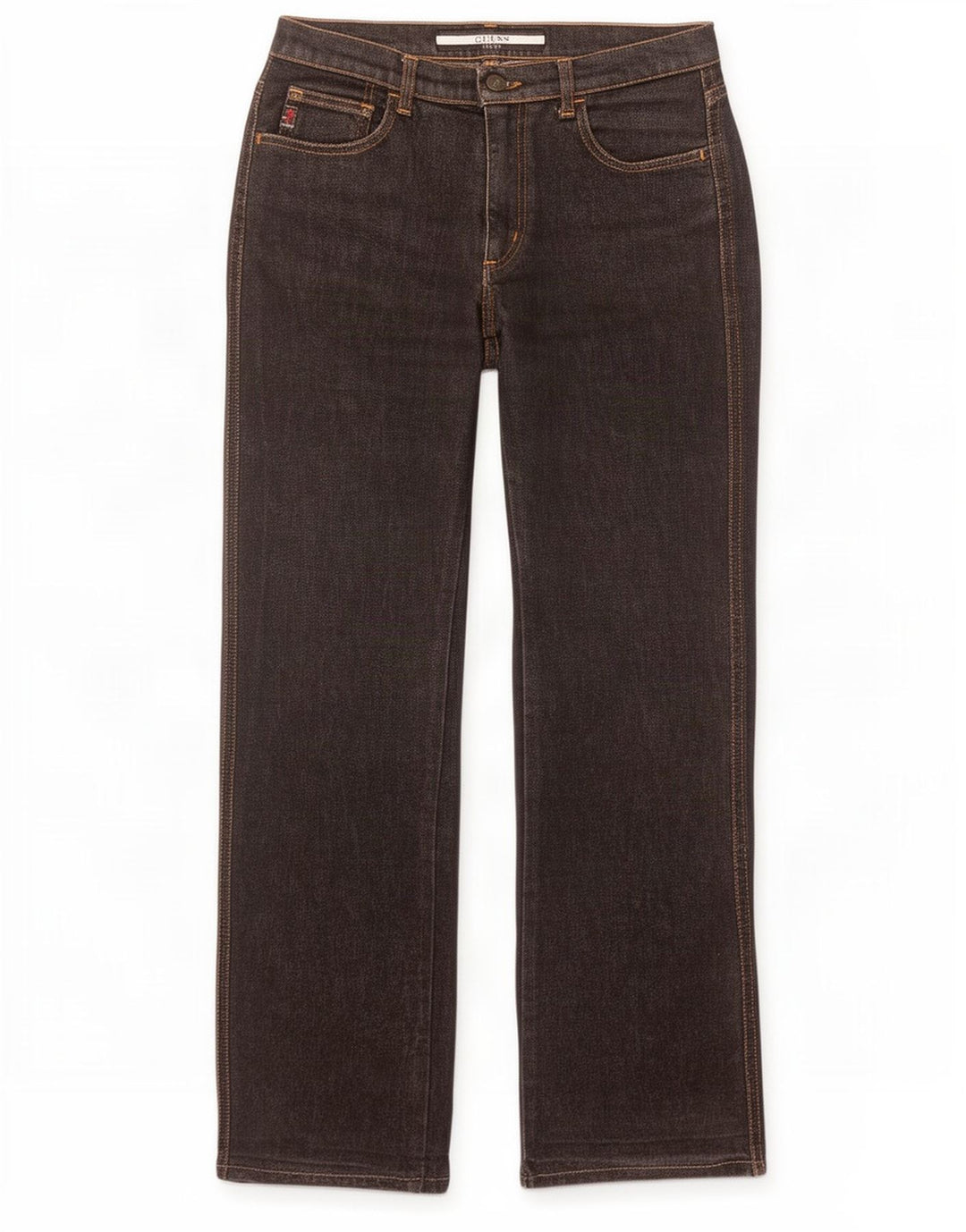 Jeans Bootcut da donna Guess W27 L31 cotone nero