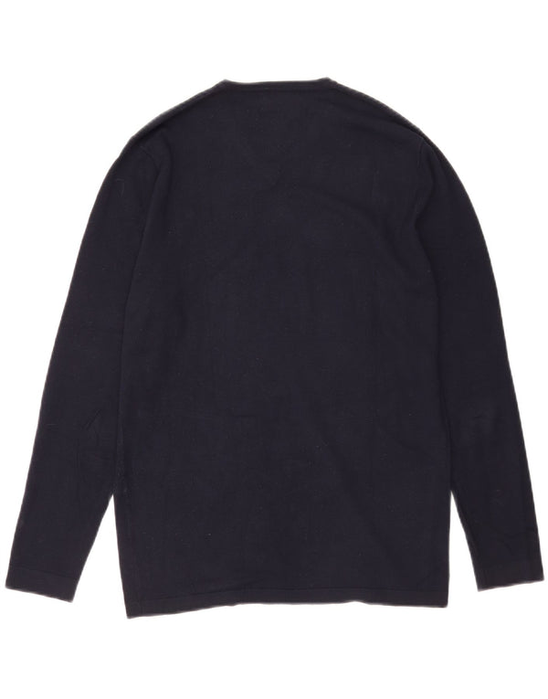 Top Zara da uomo a maniche lunghe piccolo blu navy