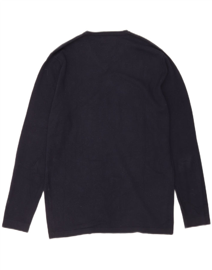 Top Zara da uomo a maniche lunghe piccolo blu navy