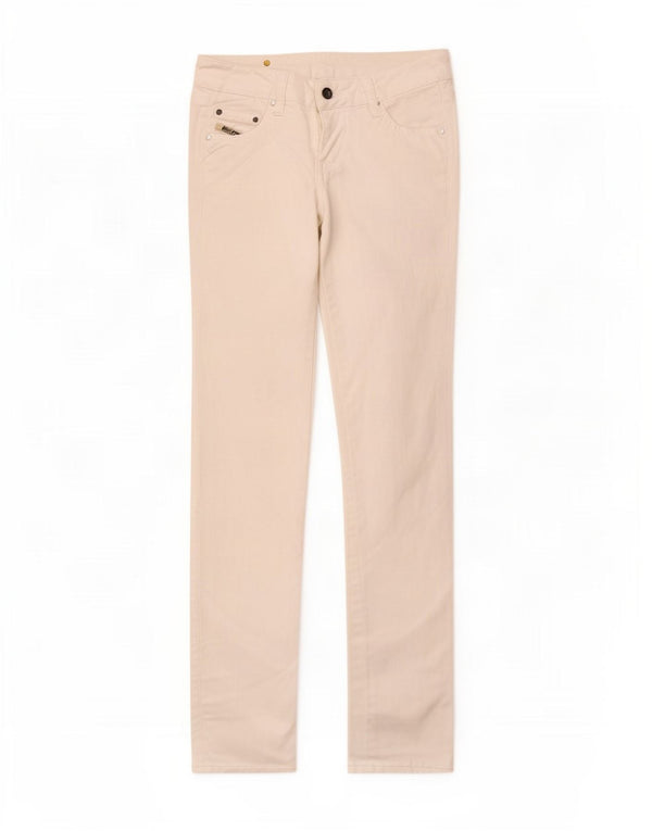 Jeans slim da donna Diesel W25 L30 cotone bianco