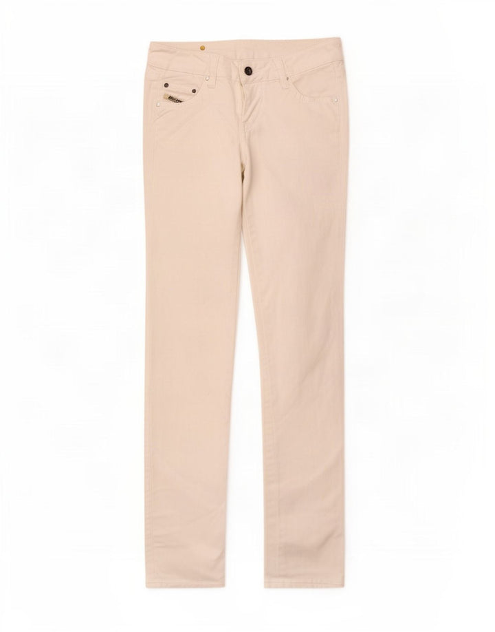 Jeans slim da donna Diesel W25 L30 cotone bianco