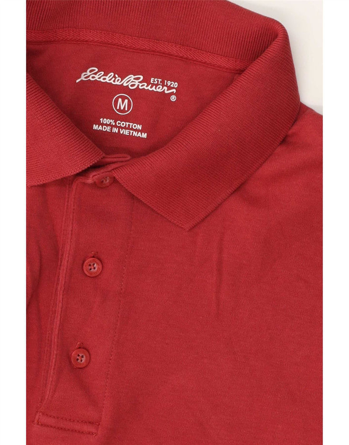 Polo da uomo Eddie Bauer in cotone rosso medio
