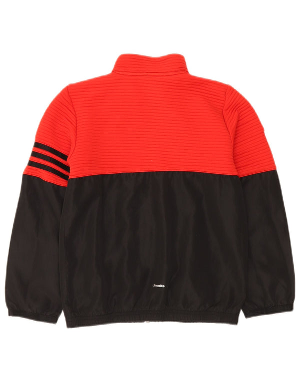 Giacca da ginnastica Adidas da ragazzo MESSI Graphic Top Jacket 7-8 anni Rosso Colourblock