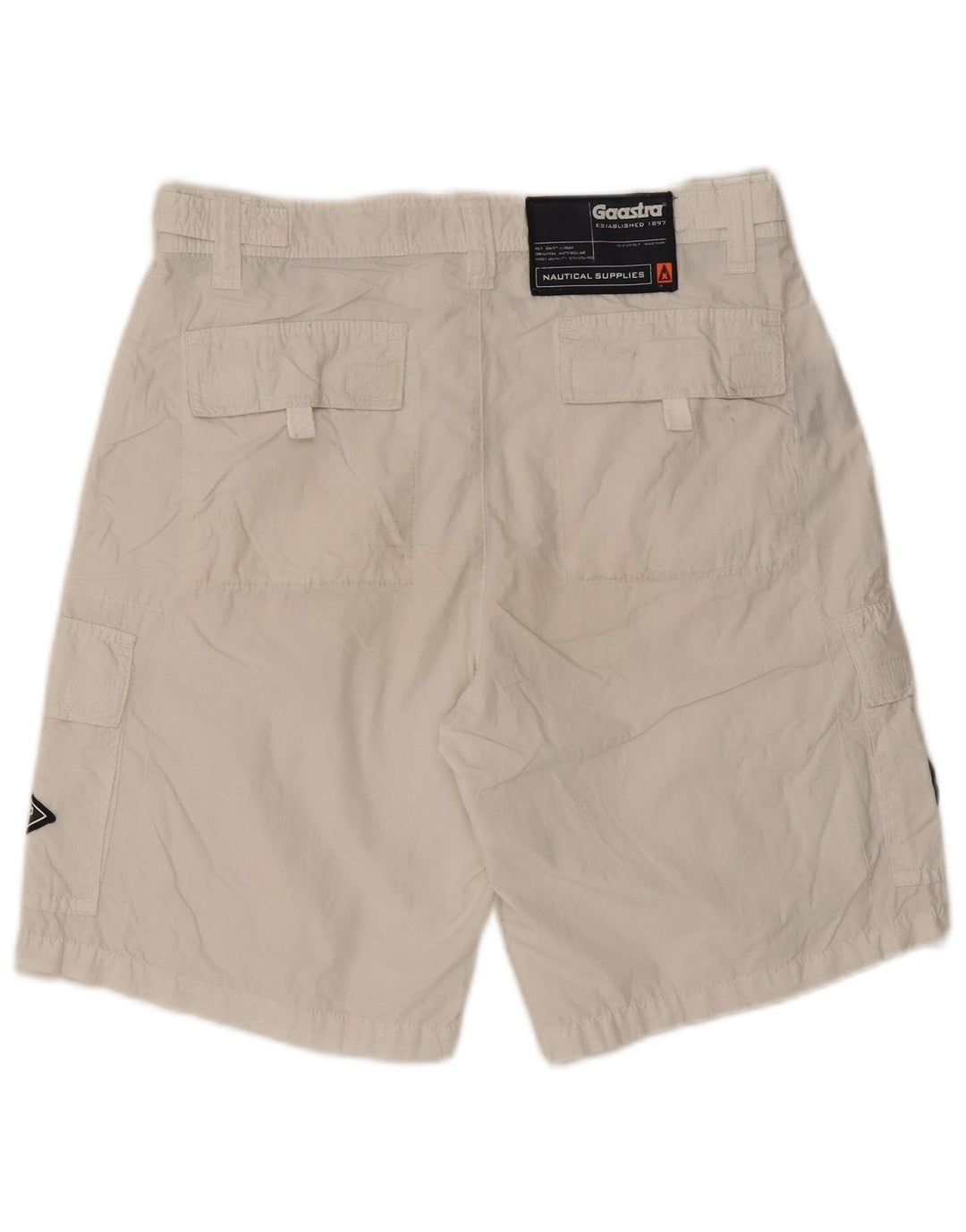 Pantaloncini cargo grafici da uomo Gaastra piccoli W29 cotone bianco