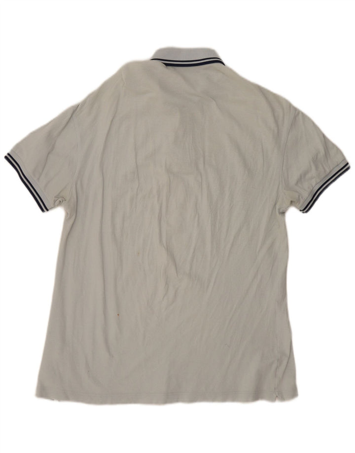 Polo Fred Perry da uomo leggera ed elasticizzata in cotone bianco sporco medio
