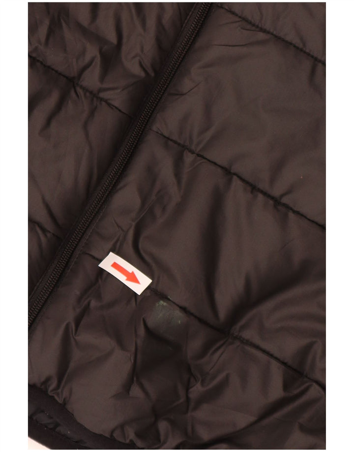 JACK WOLFSKIN Giacca imbottita con cappuccio da uomo UK 34 Small Poliestere nero