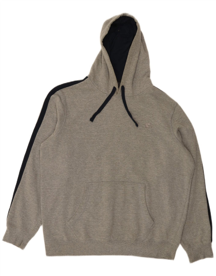 Maglione con cappuccio da uomo Starter in cotone grigio medio