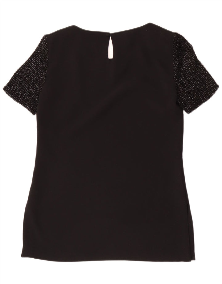 Luisa Spagnoli Camicetta da donna Top UK 10 Small Nero Poliestere