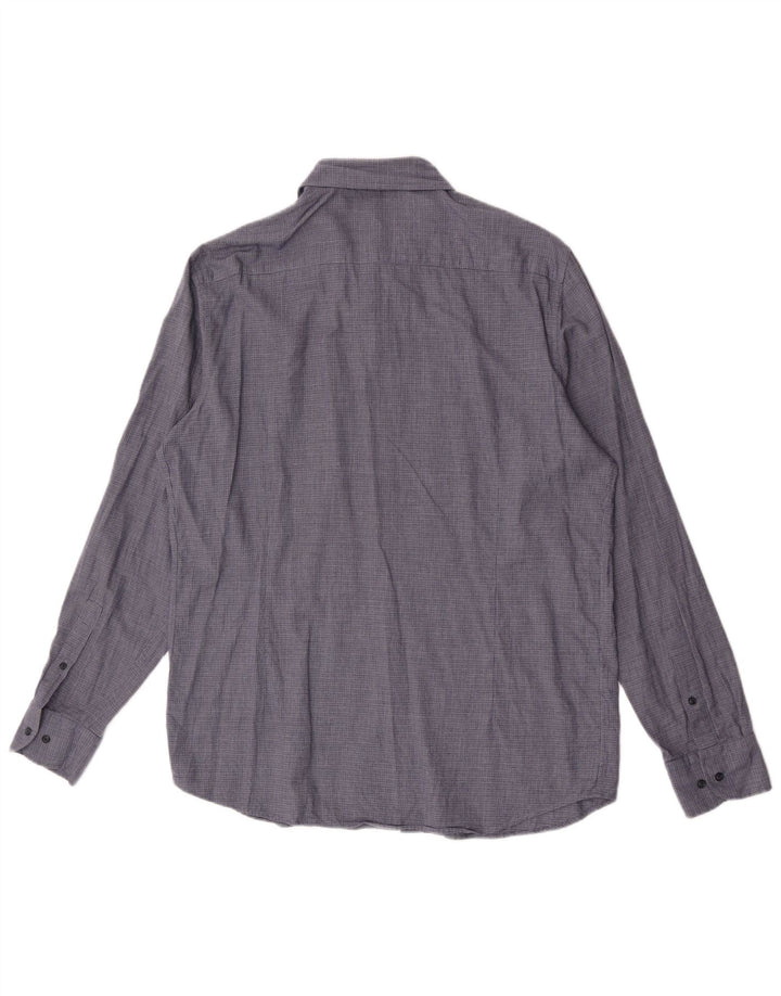 Camicia da uomo Massimo Dutti XL in cotone a quadri blu