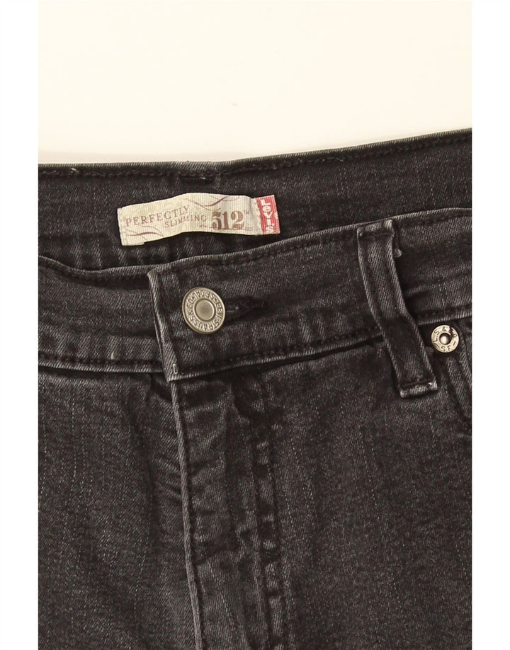 LEVI'S Donna 512 Jeans Bootcut perfettamente dimagranti W28 L31 Grigio