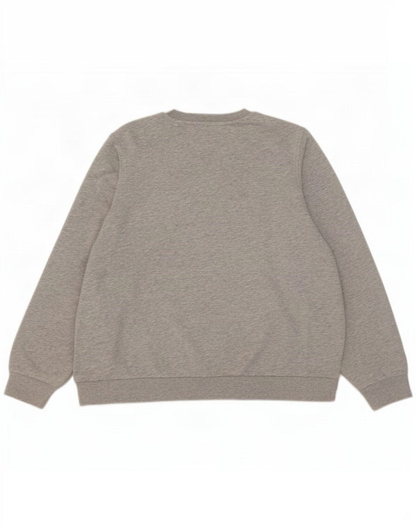 Marks & Spencer Womens Sweatshirt Jumper UK 20 2XL Grey Flecked Cotton