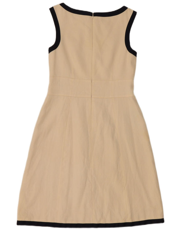 L.K. Abito a trapezio senza maniche da donna Bennett UK 12 Colorblock beige medio