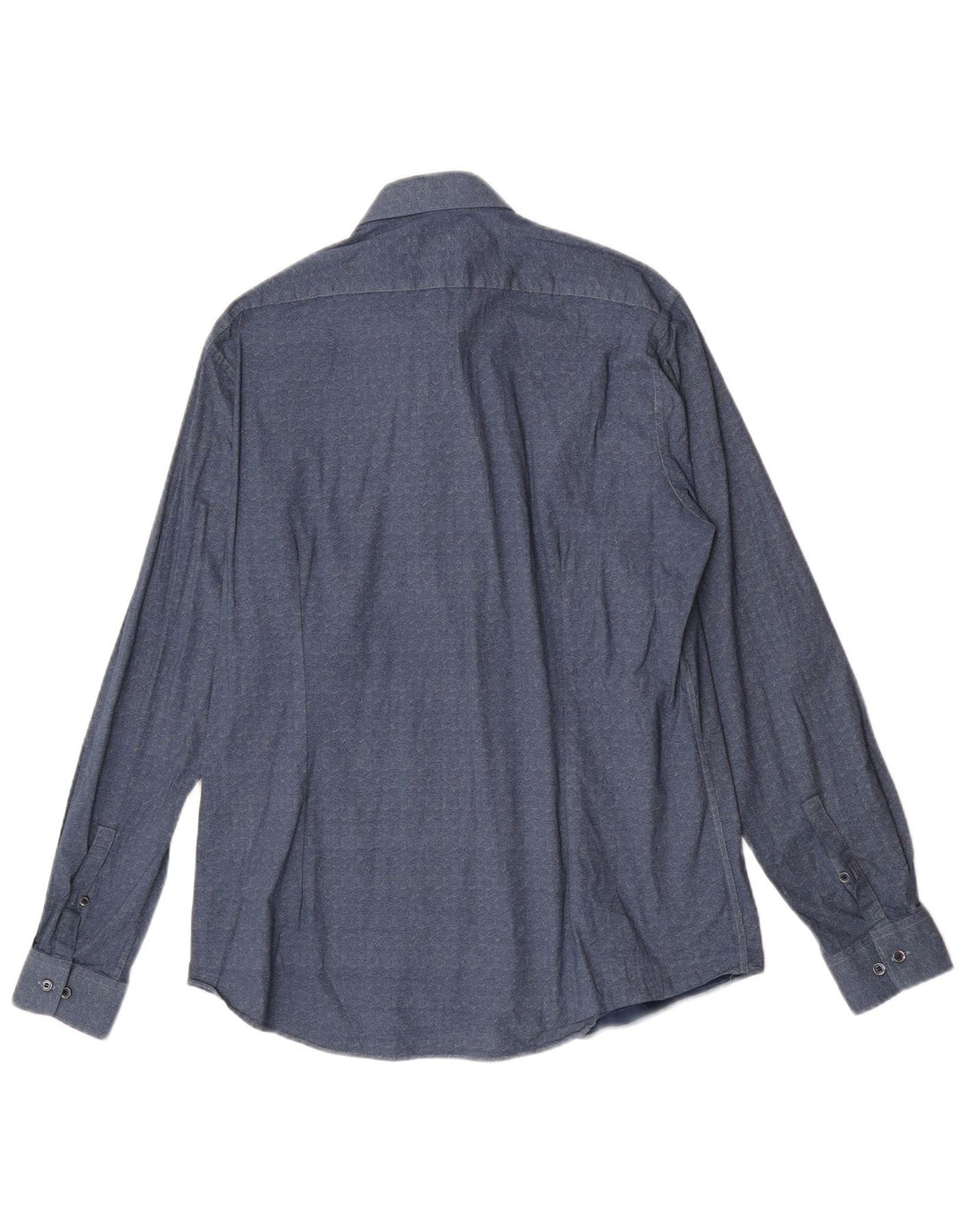 Camicia slim fit da uomo con motivo astratto Calvin Klein taglia 43 17 XL blu navy