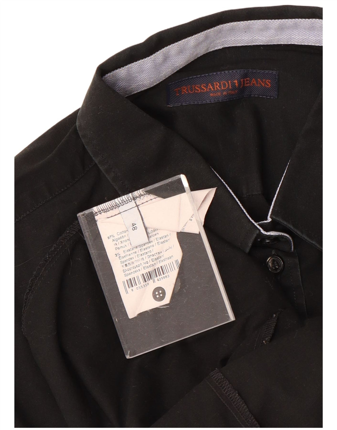 Camicia Donna Trussardi Jeans IT 48 XL Cotone Nera