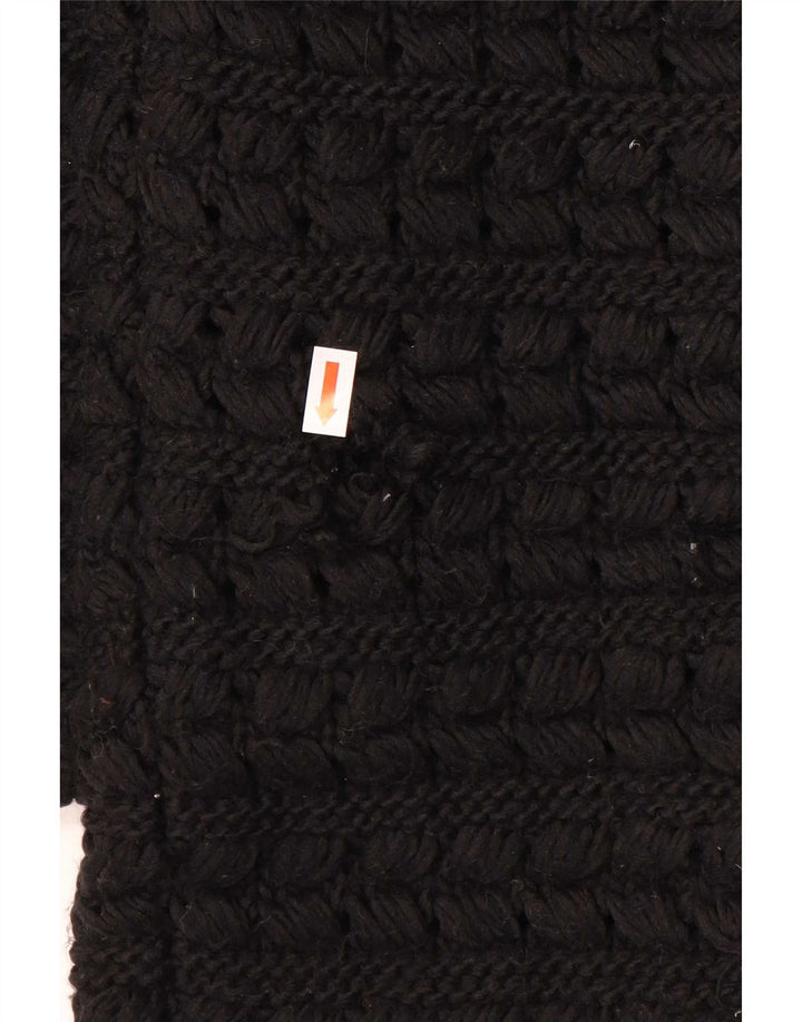 Maglione cardigan aperto oversize lungo da donna Zara UK 14 medio nero