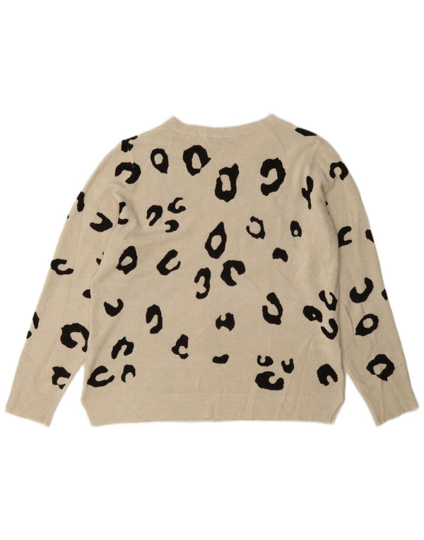 Maglione maglione con scollo a barca da donna Marks & Spencer UK 16 grande Beige