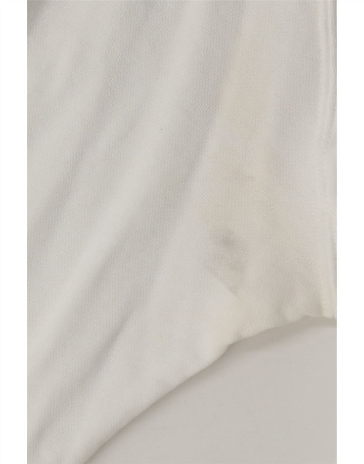 Felpa con grafica Nike da uomo, piccola, cotone bianco