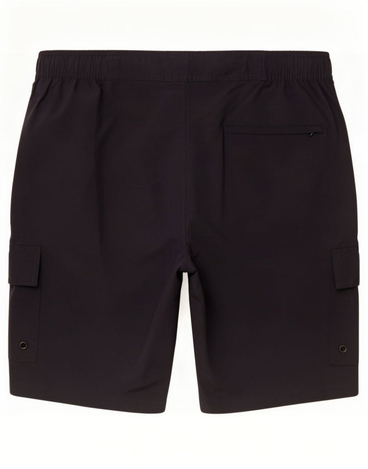 Pantaloncini cargo da uomo Marks & Spencer grandi W34 neri in poliammide