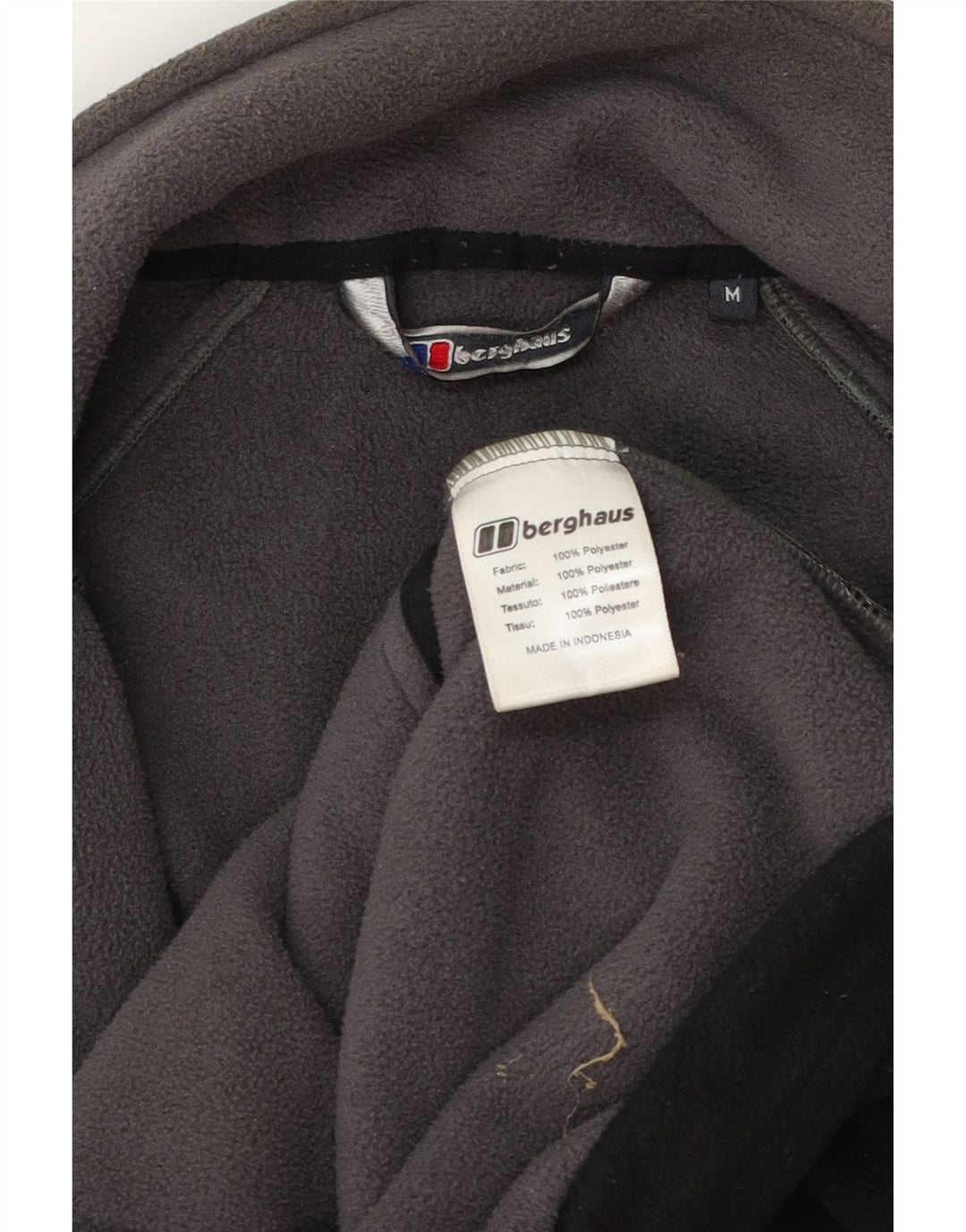 Giacca in pile da uomo Berghaus media nera in poliestere