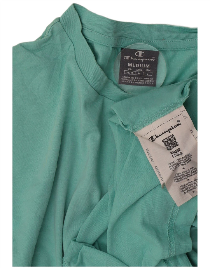 T-shirt da uomo Champion Top in cotone verde medio