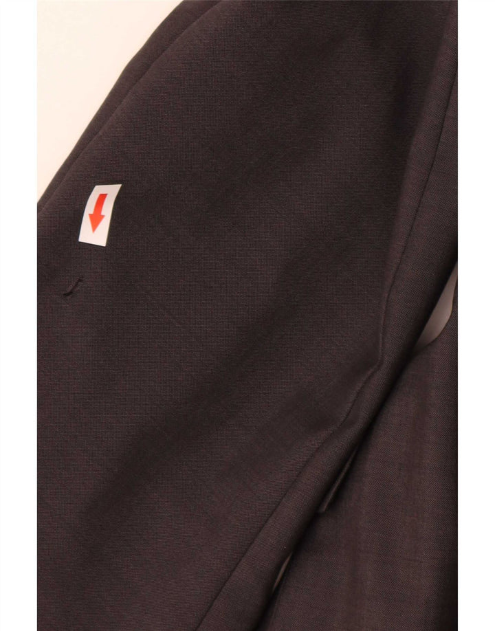 Giacca blazer a 2 bottoni da uomo Hugo Boss EU 58 4XL Classica lana vergine grigia