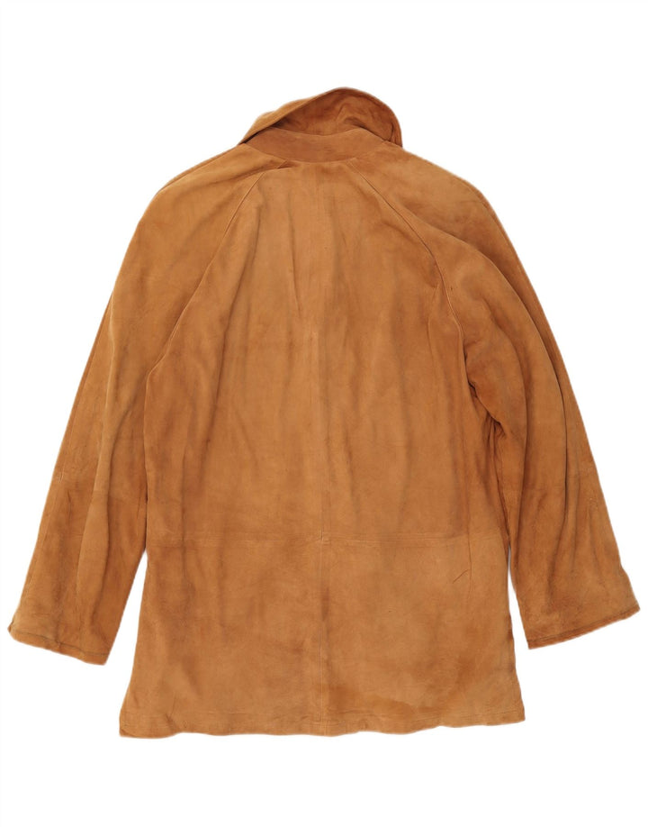 Giacca Donna Camoscio VINTAGE IT 42 Pelle Beige Medio