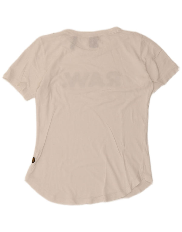 T-shirt grafica da donna G-Star Top UK 6 XS bianca