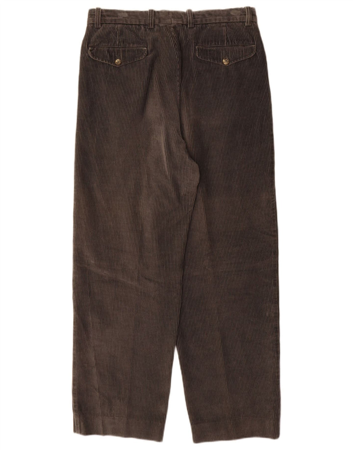 Pantaloni larghi da uomo in velluto a coste con picchetti BELFE IT46 Small W30 L28 Grigio