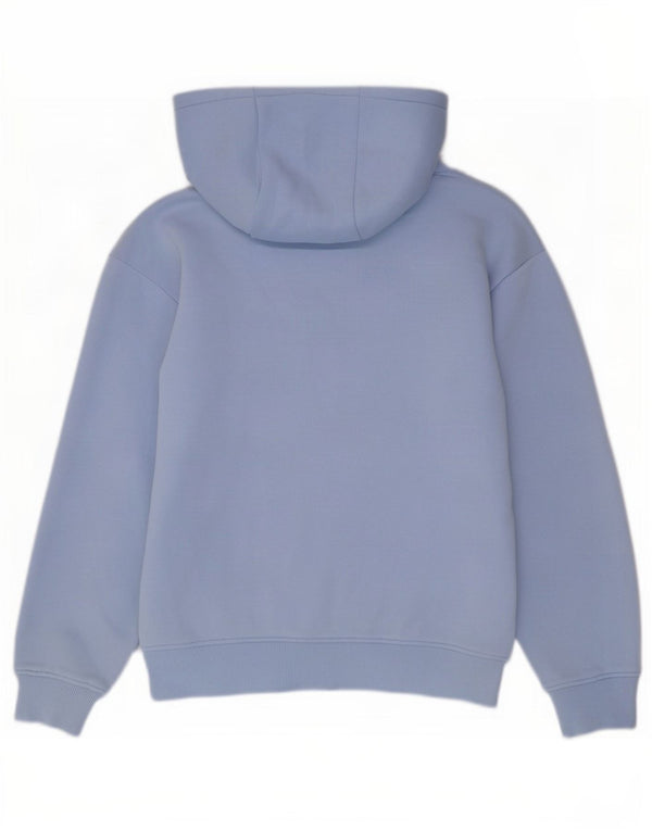 Felpa con cappuccio da uomo Zara in cotone blu medio