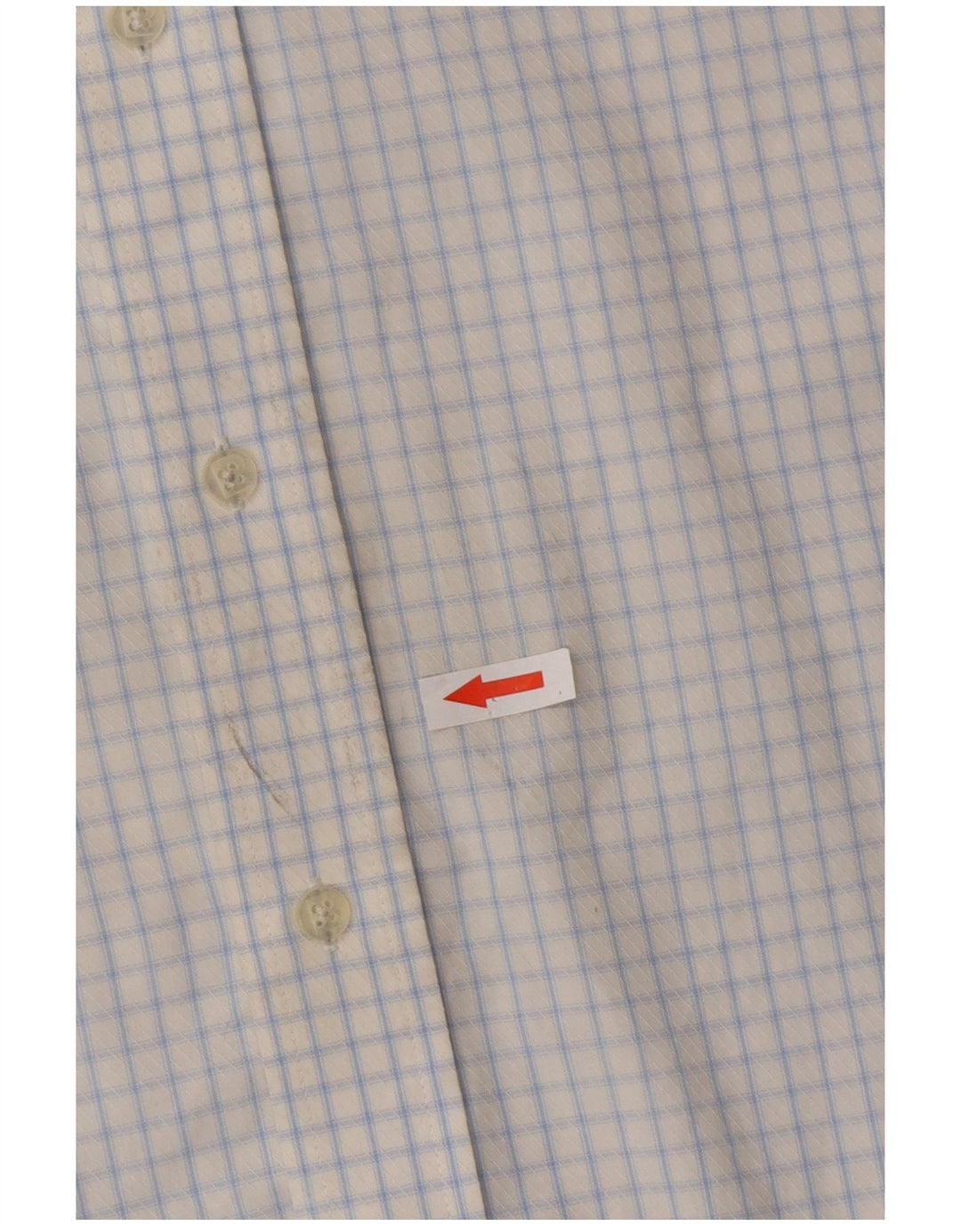 Camicia da uomo Pierre Cardin taglia 41 16 grande cotone a quadri blu