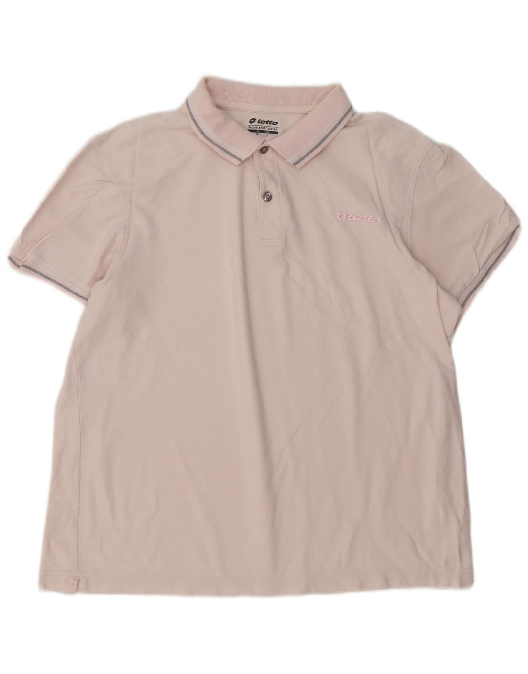 Polo da uomo Lotto Large in cotone rosa