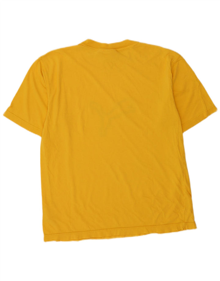 T-shirt grafica da uomo Puma Top in cotone giallo medio