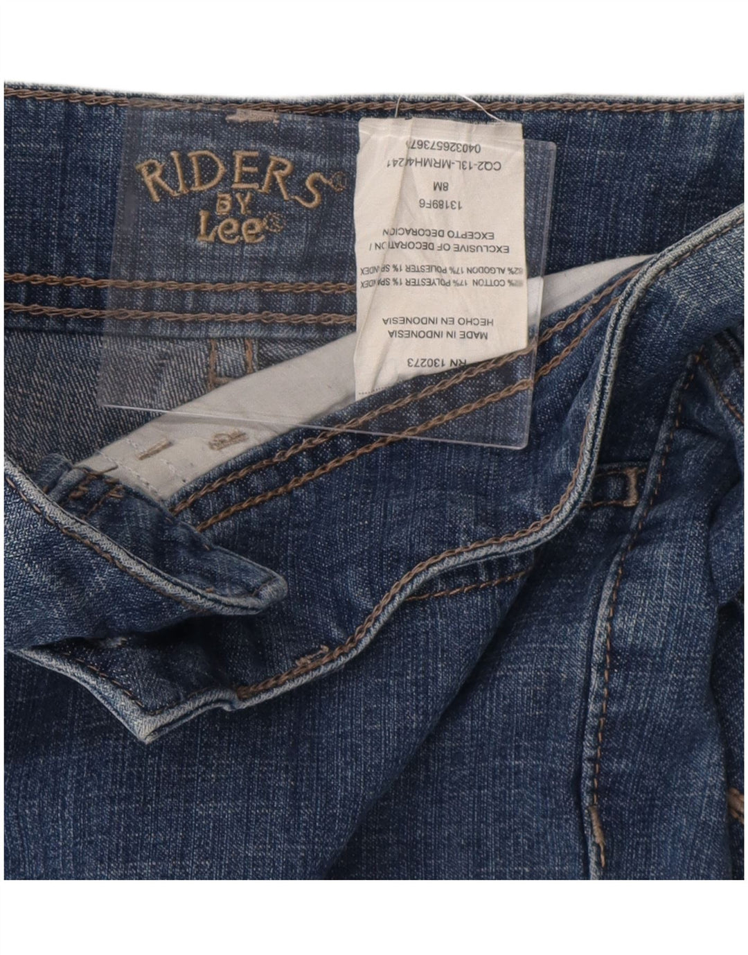 Jeans LEE Riders Capri da donna US 8 medio W32 L20 cotone blu