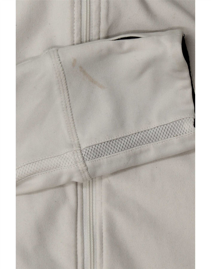 Giacca da tuta da donna Nike Dri Fit Top Jacket UK 14/16 Large Bianca