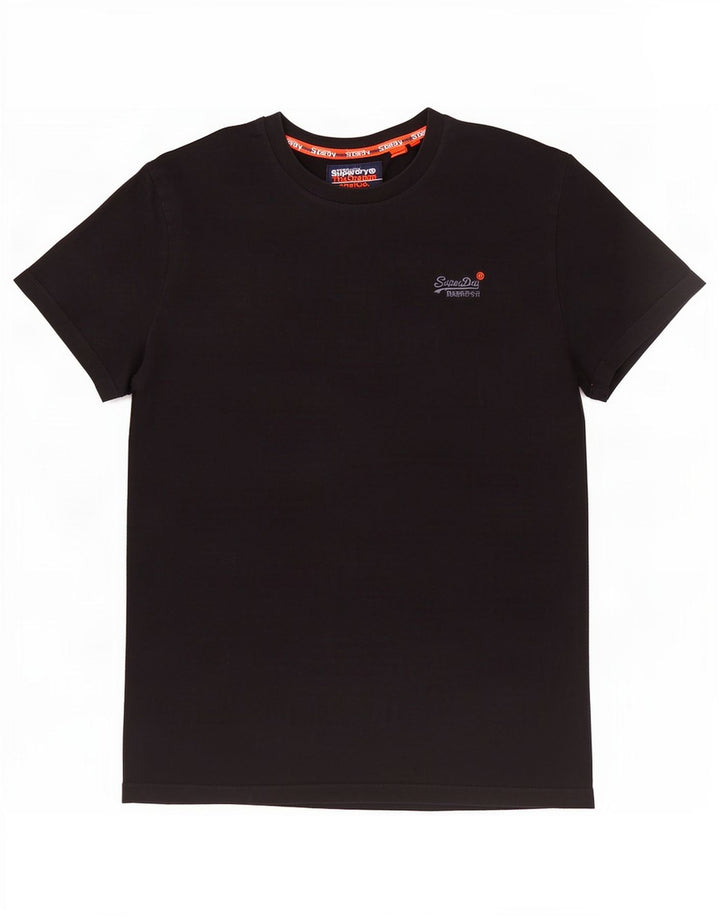 T-shirt da uomo Superdry Top in cotone nero medio