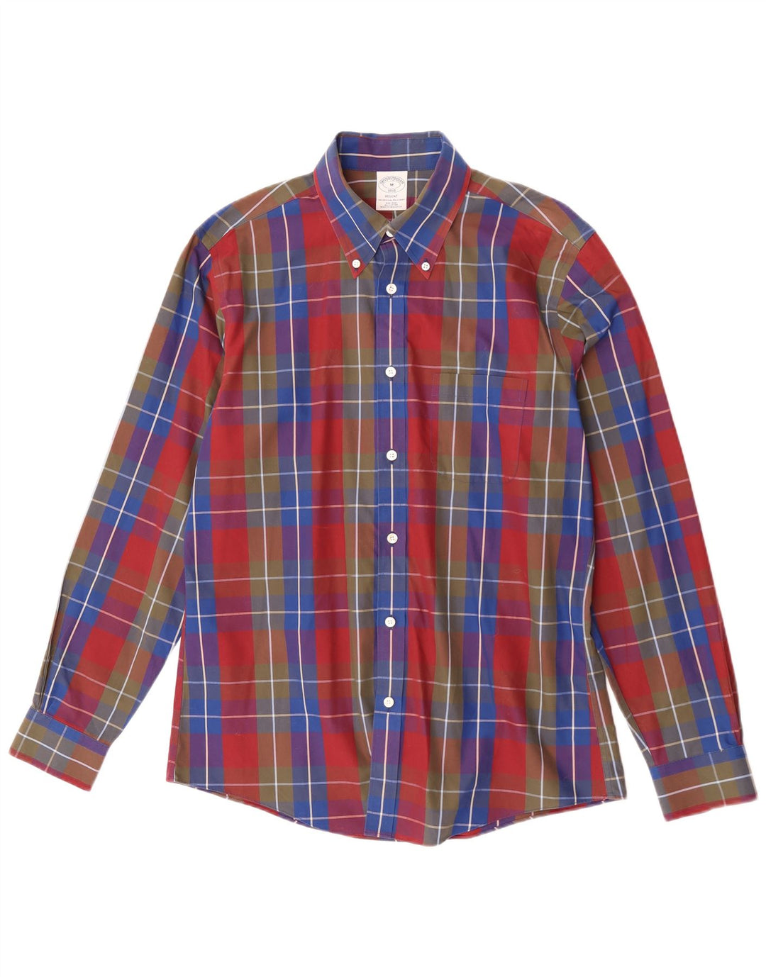 Camicia Regent da uomo Brooks Brothers in cotone scozzese medio multicolore
