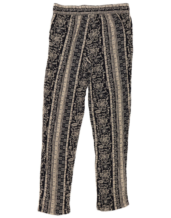 Pantaloni slim da donna Marks & Spencer UK 12 Medium W32 L29 Blu navy floreale