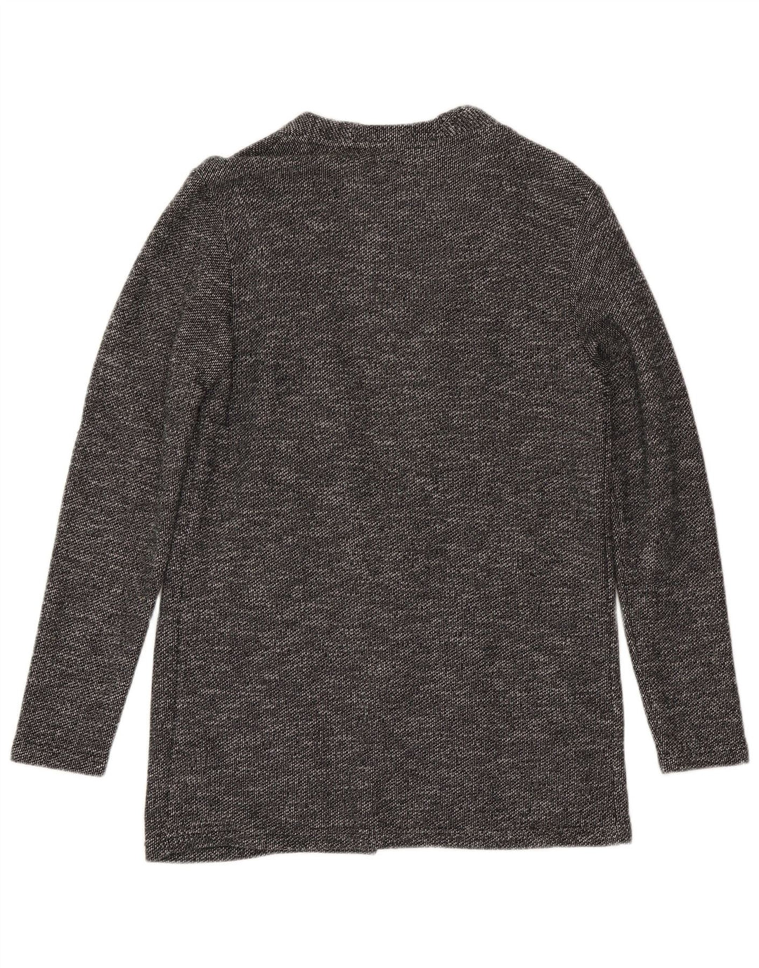 Maglione cardigan da uomo Zara piccolo in cotone screziato nero