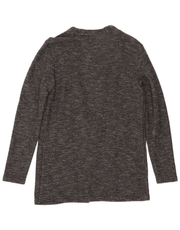 Maglione cardigan da uomo Zara piccolo in cotone screziato nero