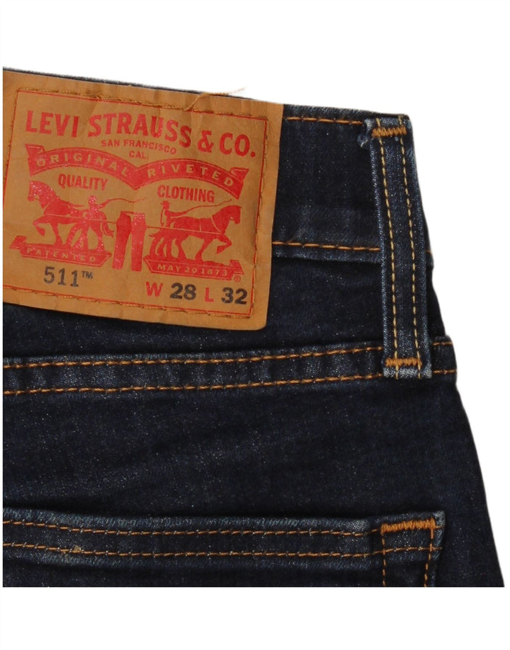 Jeans Levi's 511 Slim da donna W28 L32 in cotone blu navy