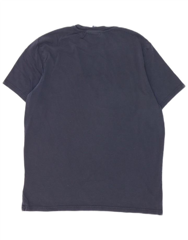T-shirt grafica da uomo Champion Top grande blu navy