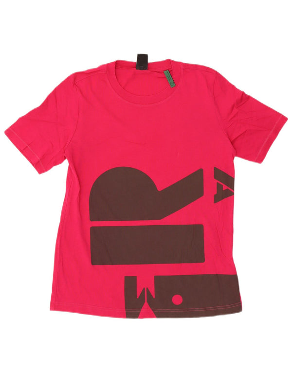 T-shirt grafica da donna G-Star Top UK 10 piccola in cotone rosa