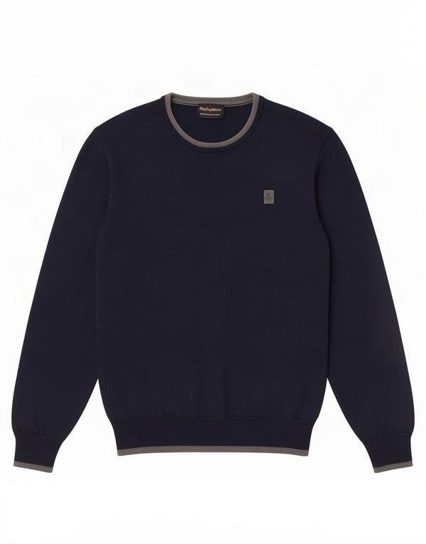 Refrigiwear Maglione Girocollo da Ragazzo 15-16 Anni 2XL Lana Blu Navy