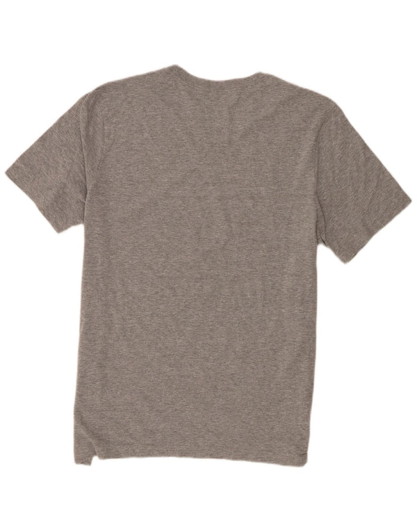 T-shirt grafica da uomo Nike Top grande in cotone chiazzato grigio